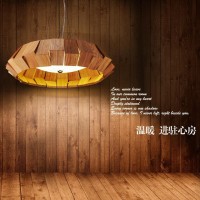 设计师北欧个性实木艺术吊灯创意LED办公室客厅餐厅酒吧卧室灯具